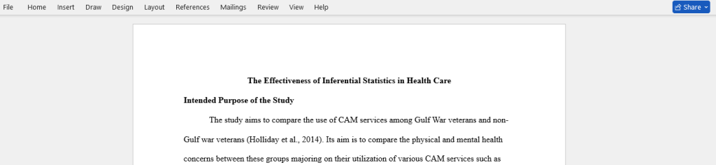 inferential statistics