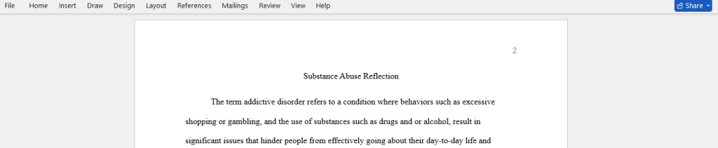 substance abuse