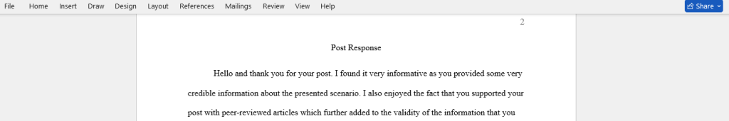 response
