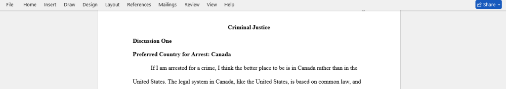 criminal justice