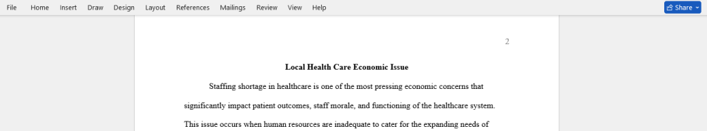 health care economic issue