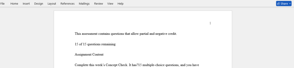 Assessment