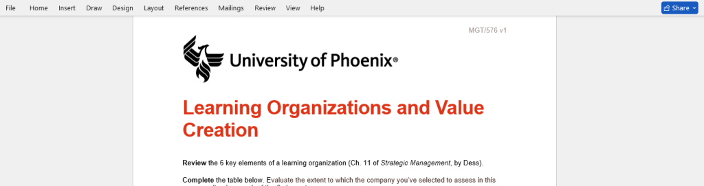 learning organizations