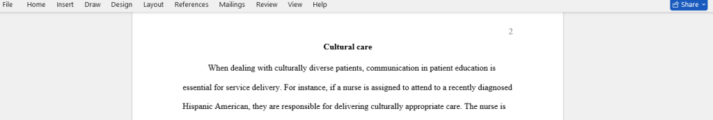 cultural care