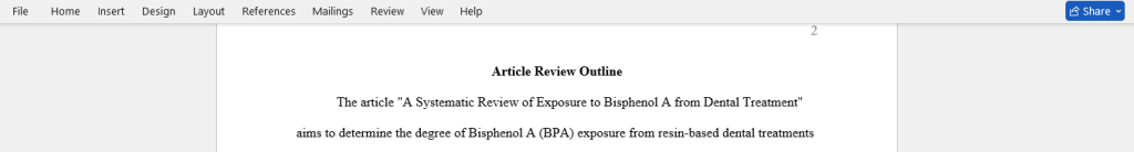 article review