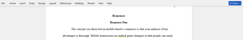 response 