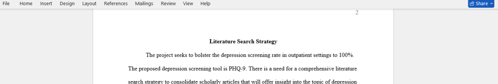 literature search