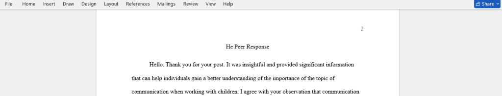 response