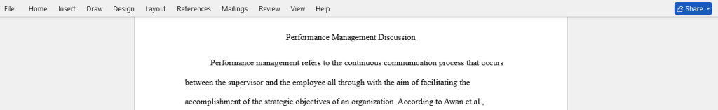 performance management