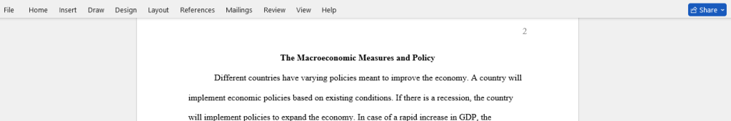 measures and policies
