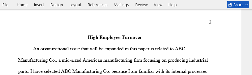 employee turnover