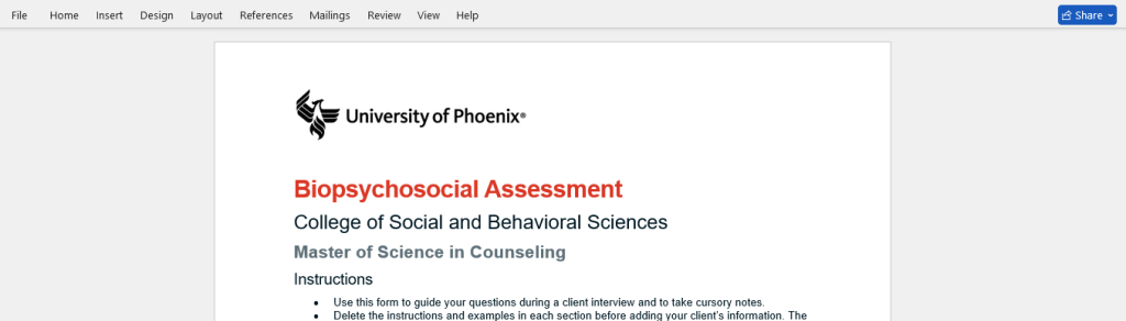 Assessment 