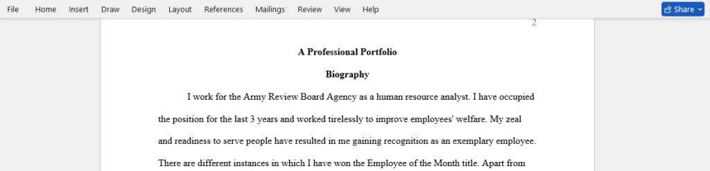 portfolio
