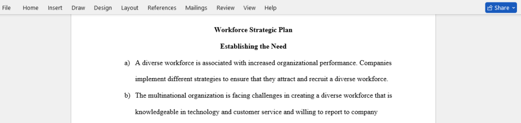workforce strategic plan