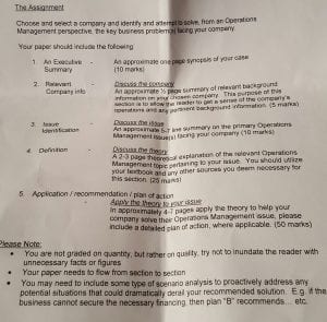 Operations management 