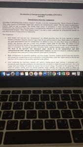 Entrepreneurial Interview