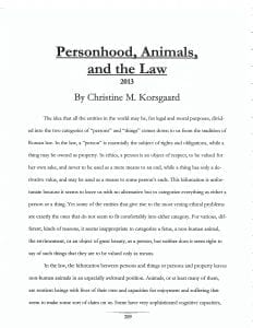 Write 4 pages of essays about Animals and the Law
