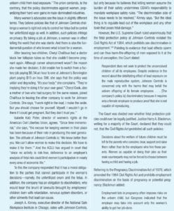 Writing Assignment 4:   Protecting the Unborn  at Work