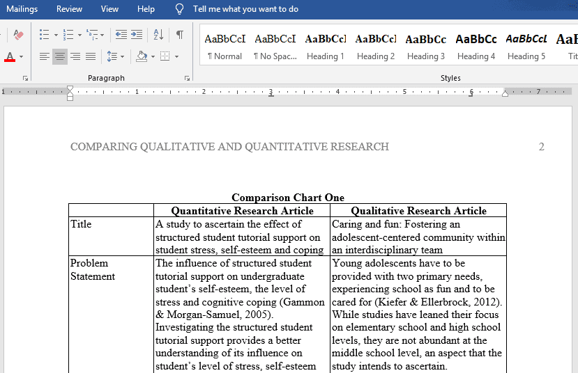 Quantitative Versus Qualitative Research