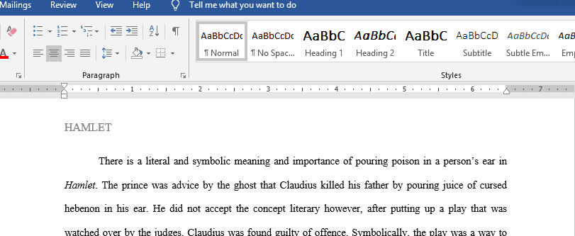Symbolic meaning and importance of pouring poison in a person’s ear in Hamlet