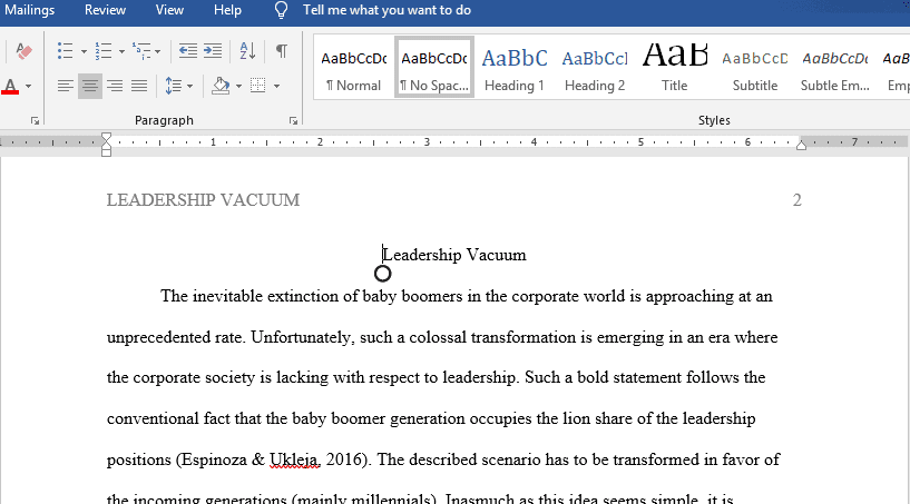 leadership vacuum