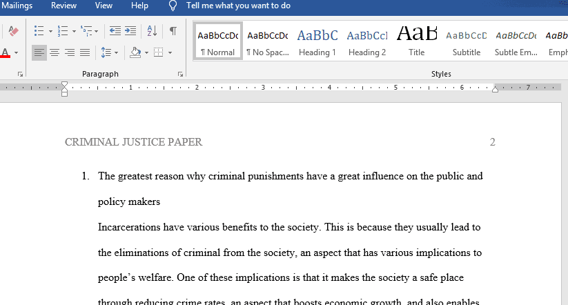 Criminal justice