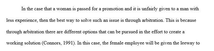 A case of sex discrimination