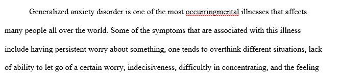 Anxiety Disorders and Obsessive-Compulsive