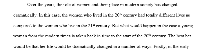 As a woman in 90s century