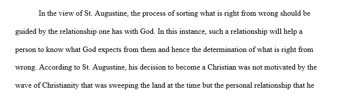 Augustine sorting out what is and isn’t good
