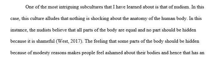 Beliefs and biases of the subculture 