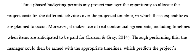 Budget allows project managers to control project costs