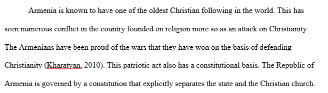 Comparing Armenian Christianity to Orthodox Christianity