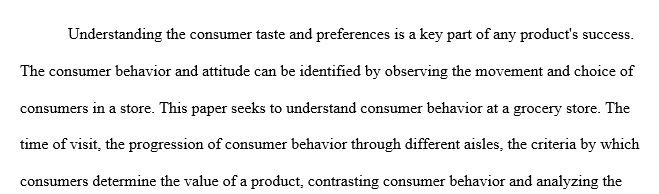 Consumer behavior process
