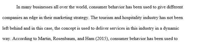 Consumer behavior