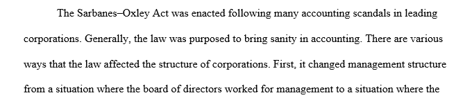 Corporate structure