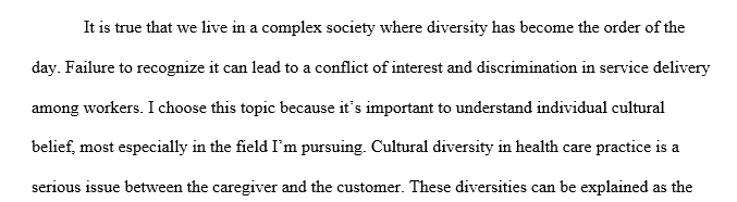 Cultural Diversity