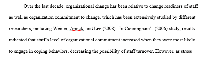 Engaging Employees in the Change Process