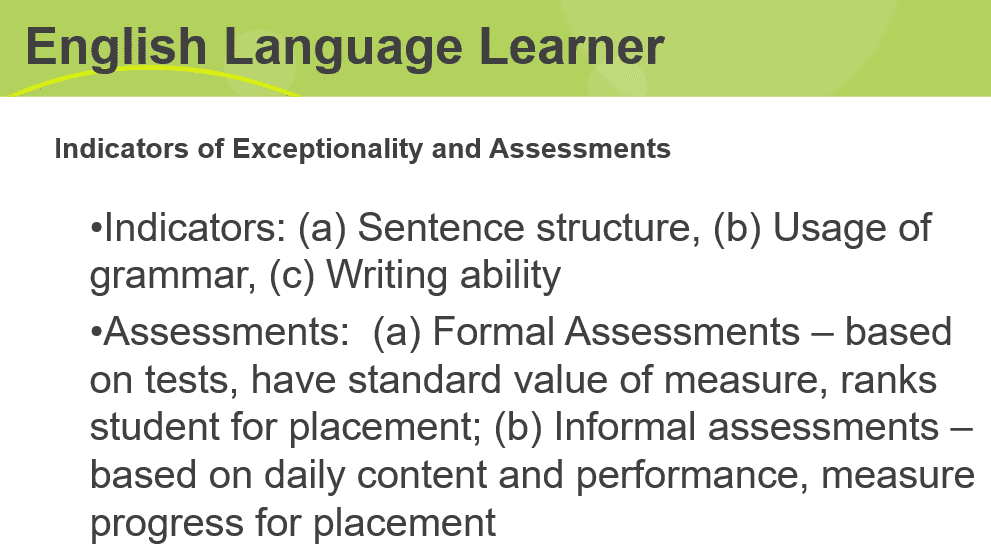English Language Learner