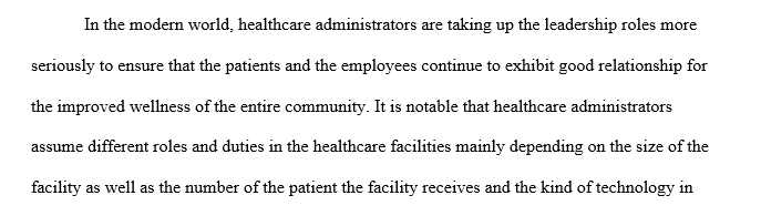 Health care leadership interview