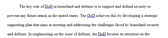 Homeland Security and Defense