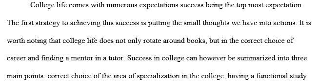 How to Succeed in College
