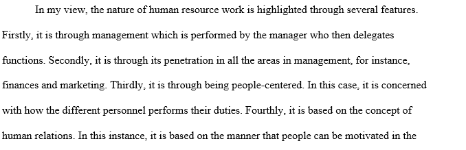 Human Resource Management
