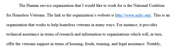 Human Services organization