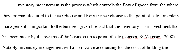 Inventory management 
