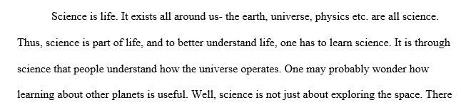 Learning about science