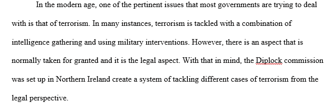 Legal aspects of controlling terrorism