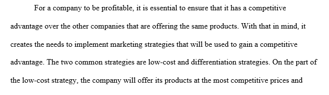 Low cost and differentiation strategy