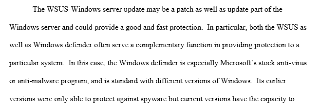 Management of Windows Server operating systems.