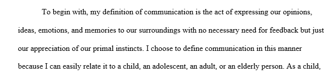 Model of Communication